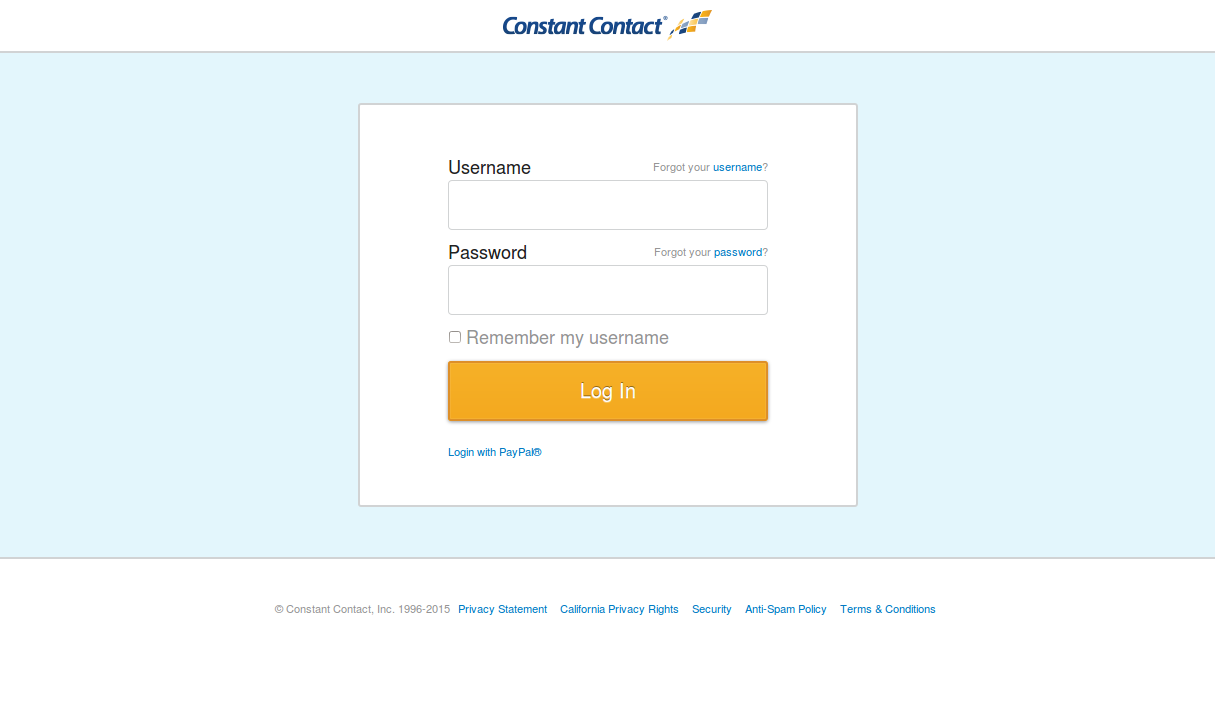 Constant Contact Login